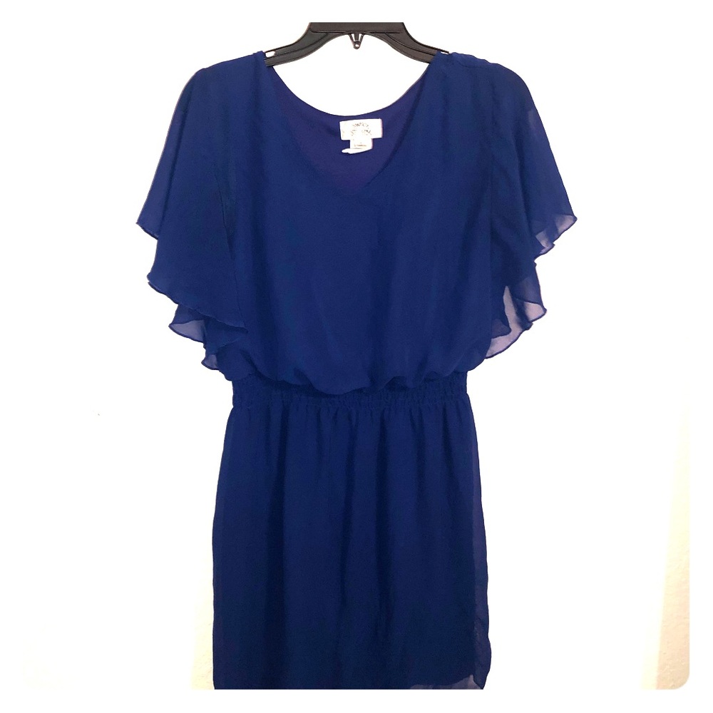 Navy Blue Flowey Dress